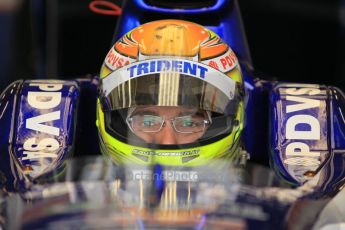 © Octane Photographic 2011. GP2 Official pre-season testing, Silverstone, Wednesday 6th April 2011. Trident - Rodolfo Gonzales. Digital Ref : 0040CB1D7897