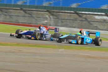 © Octane Photographic 2011. GP2 Official pre-season testing, Silverstone, Wednesday 6th April 2011. iSport - Sam Bird, Ocean Racing - Kevin Mirocha. Digital Ref : 0040CB1D7993