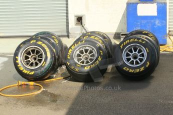 © Octane Photographic 2011. GP2 Official pre-season testing, Silverstone, Wednesday 6th April 2011. Pirelli GP2 Slicks. Digital Ref : 0040CB1D8037