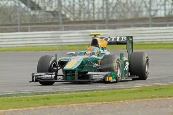 © Octane Photographic 2011. GP2 Official pre-season testing, Silverstone, Wednesday 6th April 2011. Lotus Art - Esteban Gutierez. Digital Ref : 0040CB7D1546
