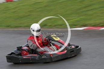 © Octane Photographic Ltd. 2011. Milton Keynes Daytona Karting, Forget-Me-Not Hospice charity racing. Jimmy Weeks of BadgerGP.com . Sunday October 30th 2011. Digital Ref : 0194lw7d8513
