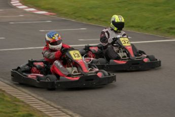 © Octane Photographic Ltd. 2011. Milton Keynes Daytona Karting, Forget-Me-Not Hospice charity racing. Sunday October 30th 2011. Digital Ref : 0194lw7d9218