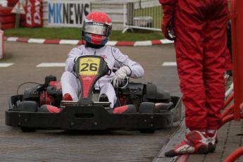 © Octane Photographic Ltd. 2011. Milton Keynes Daytona Karting, Forget-Me-Not Hospice charity racing. Sunday October 30th 2011. Digital Ref : 0194lw7d9552