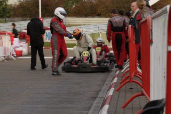 © Octane Photographic Ltd. 2011. Milton Keynes Daytona Karting, Forget-Me-Not Hospice charity racing. Sunday October 30th 2011. Digital Ref : 0194lw7d9946