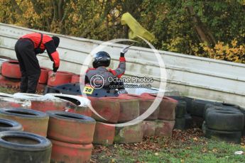 © Octane Photographic Ltd. 2011. Milton Keynes Daytona Karting, Forget-Me-Not Hospice charity racing. Sunday October 30th 2011. Digital Ref : 0194cb7d9382
