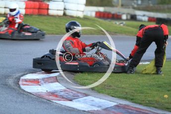 © Octane Photographic Ltd. 2011. Milton Keynes Daytona Karting, Forget-Me-Not Hospice charity racing. Sunday October 30th 2011. Digital Ref : 0194cb7d9977