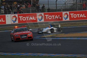 © Octane Photographic 2011. Le Mans night qualifying 9th June 2011. La Sarthe, France. Formulec electric racing car demo laps. Digital Ref : 0077LW7D4586