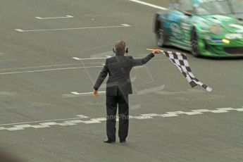 © Octane Photographic 2011. Le Mans finish line and podium - Sunday 11th June 2011. La Sarthe, France. Digital Ref : 0263cb7d1234