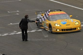 © Octane Photographic 2011. Le Mans finish line and podium - Sunday 11th June 2011. La Sarthe, France. Digital Ref : 0263lw7d7671