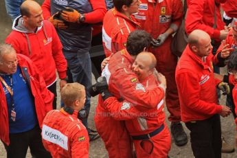 © Octane Photographic 2011. Le Mans finish line and podium - Sunday 11th June 2011. La Sarthe, France. Digital Ref : 0263lw7d7770