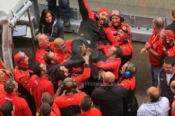© Octane Photographic 2011. Le Mans finish line and podium - Sunday 11th June 2011. La Sarthe, France. Digital Ref : 0263lw7d7806