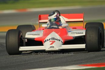 © Octane Photographic Ltd. 2011 Masters Racing Espiritu de Montjuic, April 8th 2011. McLaren MP4/1. Grand Prix masters, Historic Formula 1 racing. Digital Ref : 0042CB1D0250
