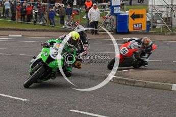 © Octane Photographic 2011. NW200, 17th May 2011 Superbike practice. Ian Lougher, Kawasaki - Blackhorse Kawasaki Motors UK, Cameron Donald, Honda - Wilson Craig Racing. Digital ref : LW7D9751