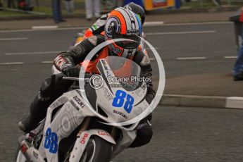 © Octane Photographic 2011. NW200, 17th May 2011 Supersport practice. Adam Child, Suzuki - Ken Urwin M/cycles / MCN. Digital ref : LW7D1351