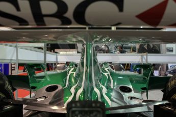 World © Octane Photographic Ltd. Race Retro 25th February 2011. Historic F1 cars. Jaguar R1 - Eddie Irvine. Digital Ref : 0644cb7d1728