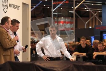 Autosport International 2011. Renault 2011 livery launch. Jean Alesi. Digital ref : 0046LW7D2469
