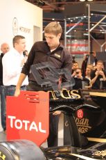 Autosport International 2011. Renault 2011 livery launch. Vitaly Petrov. Digital ref : 0046LW7D2469