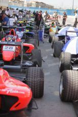 © Octane Photographic Ltd. 2011. European Formula1 GP - Valencia, Saturday 25th June 2011. GP3 Qualifying drivers holding area. Digital Ref: 0088CB1D7562