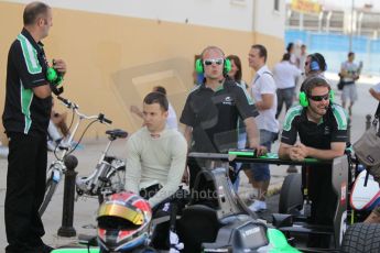 © Octane Photographic Ltd. 2011. European Formula1 GP - Valencia, Saturday 25th June 2011. GP3 Qualifying drivers holding area. Digital Ref: 0088CB1D7588
