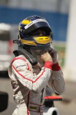 © Octane Photographic Ltd. 2011. European Formula1 GP - Valencia, Saturday 25th June 2011. GP3 Qualifying drivers holding area, Tom Dillman. Digital Ref:  0088CB1D7605