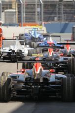 © Octane Photographic Ltd. 2011. European Formula1 GP - Valencia, Saturday 25th June 2011. GP3 Qualifying drivers holding area. Digital Ref:  0088CB1D7645