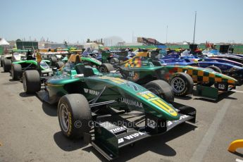 © Octane Photographic Ltd. 2011. European Formula1 GP - Valencia, Saturday 25th June 2011, James Calado. GP3 Qualifying drivers holding area. Digital Ref: 0088CB1D7679
