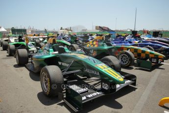 © Octane Photographic Ltd. 2011. European Formula1 GP - Valencia, Saturday 25th June 2011, James Calado. GP3 Qualifying drivers holding area. Digital Ref:  0088CB1D7679