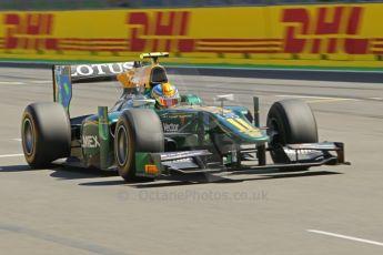 © Octane Photographic Ltd. 2011. European Formula1 GP, Saturday 25th June 2011. GP2 Race 1. Esteban Gutierez - Lotus ART. Digital Ref: 0085CB1D8112