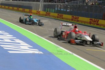 © Octane Photographic Ltd. 2011. European Formula1 GP, Saturday 25th June 2011. GP2 Race 1. Kevin Ceccon - Scuderia Coloni and Kevin Mirocha - Ocean Racing Technology. Digital Ref:  0085CB1D8130