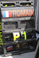 © Octane Photographic Ltd. 2011. European Formula1 GP, Saturday 25th June 2011. GP2 Race 1. Romain Grosjean's winners pitboard. Digital Ref:  0085CB1D8168