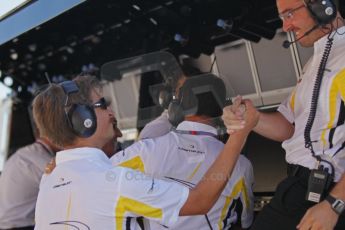 © Octane Photographic Ltd. 2011. European Formula1 GP, Saturday 25th June 2011. GP2 Race 1. The jubilant DAMS team after Romain Grosjean's win. Digital Ref:  0085CB1D8186