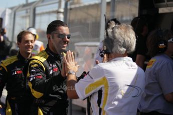 © Octane Photographic Ltd. 2011. European Formula1 GP, Saturday 25th June 2011. GP2 Race 1. The jubilant DAMS team after Romain Grosjean's win. Digital Ref:  0085CB1D8200