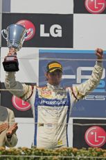 © Octane Photographic Ltd. 2011. European Formula1 GP, Saturday 25th June 2011. GP2 Race 1. Romain Grosjean of Dams - to the winner go the spolis. Digital Ref: 0085CB1D8399