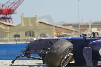 © Octane Photographic Ltd. 2011. European Formula1 GP, Saturday 25th June 2011. GP2 Race 1. Marcus Ericsson of iSport International was a race casualty. Digital Ref:  0085CB1D8440