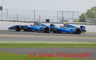 © Jones Photography 2011. World Series Renault – Silverstone, Sunday 21st August 2011. Formula Renault 3.5. Anton Nebylitskiy leads Nelson Panciatici - KMP Racing. Digital Reference 0154DSC05009