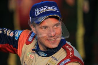 © North One Sport Ltd 2011 / Octane Photographic Ltd 2011. 13th November 2011 Wales Rally GB, Podium. A picture of happiness, Jari- Matti Latvala. Digital Ref : 0201cb1d9988