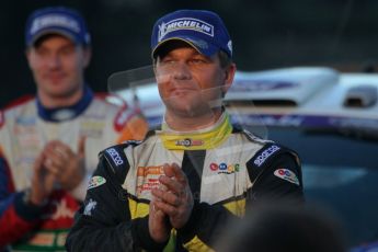 © North One Sport Ltd 2011 / Octane Photographic Ltd 2011. 13th November 2011 Wales Rally GB, Podium. Henning Solberg and Jari-Matti Latvala, Digital Ref : 0201cb7d9078