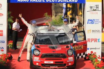 © North One Sport Ltd.2011/Octane Photographic Ltd. WRC Germany – Final Podium - Sunday 21st August 2011. Daniel Sordo and Carlos Corral - Mini John Cooper Works. Digital Ref : 0153CB1D6372