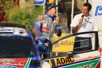 © North One Sport Ltd.2011/Octane Photographic Ltd. WRC Germany – Final Podium - Sunday 21st August 2011. Jari-Matti Latvala does up his racesuit - Ford Fiesta RS WRC. Digital Ref : 0153CB1D6524