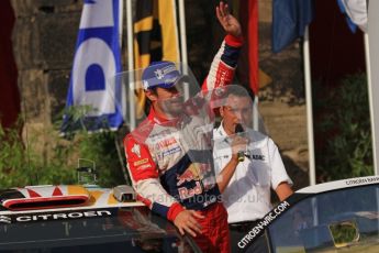 © North One Sport Ltd.2011/Octane Photographic Ltd. WRC Germany – Final Podium - Sunday 21st August 2011. Sebastien Loeb - Citroen DS3 WRC. Digital Ref : 0153LW7D0068