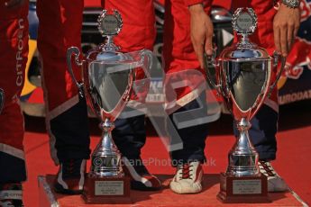 © North One Sport Ltd.2011/Octane Photographic Ltd. WRC Germany – Final Podium - Sunday 21st August 2011. Wiiners' trophies. Digital Ref : 0153LW7D0094