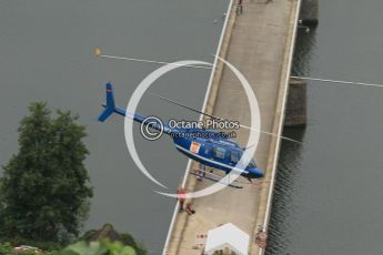 © North One Sport Ltd.2011/Octane Photographic Ltd. WRC Germany – SS3 - Moselland I - Friday 19th August 2011, looking down onto the course helicopter! Digital Ref : 0148CB1D4618