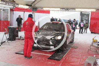 © North One Sport Limited 2011/Octane Photographic Ltd. 2011 WRC Sweden Hagfors service stage, Thursday 10th February 2011, Kimi Raikkonen, Citroen DS3 WRC, Ice One Racing. Digital ref : 0127CB1D0188
