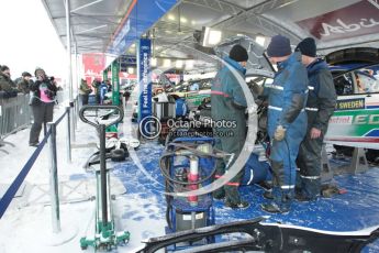 © North One Sport Limited 2011/Octane Photographic Ltd. 2011 WRC Sweden Hagfors service stage, Thursday 10th February 2011. Digital ref : 0127CB1D0212