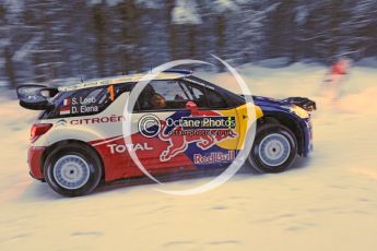 © North One Sport Limited 2011/Octane Photographic Ltd. 2011 WRC Sweden shakedown stage, Thursday 10th February 2011, Sebastien Loeb/Daniel Elena, Citroen DS3 WRC. Digital ref : 0126CB5D8350