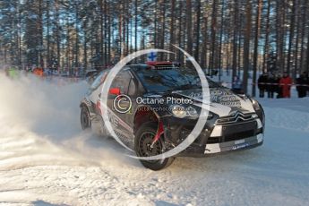 © North One Sport Limited 2011/Octane Photographic. 2011 WRC Sweden SS10 Fredericksberg, Saturday 12th February 2011, Kimi Raikkonen/Kaj Lindstrom, Citroen DS3 WRC. Digital ref : 0142CB1D7350