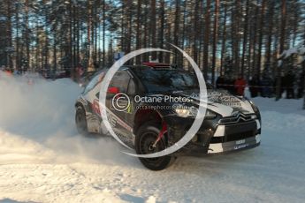 © North One Sport Limited 2011/Octane Photographic. 2011 WRC Sweden SS10 Fredericksberg, Saturday 12th February 2011, Kimi Raikkonen/Kaj Lindstrom, Citroen DS3 WRC. Digital ref : 0142CB1D7351