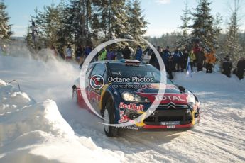 © North One Sport Limited 2011/Octane Photographic Ltd. 2011 WRC Sweden SS5 Vargassen lI, Friday 11th February 2011, Sebastien Loeb/Daniel Elena, Citroen DS3 WRC. Digital ref : 0141CB1D6964