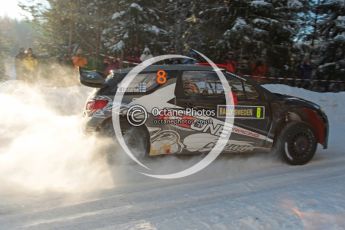 © North One Sport Limited 2011/Octane Photographic. 2011 WRC Sweden SS5 Vargassen lI, Friday 11th February 2011, Kimi Raikkonen/Kaj Lindstrom, Citroen DS3 WRC. Digital ref : 0141CB1D7046