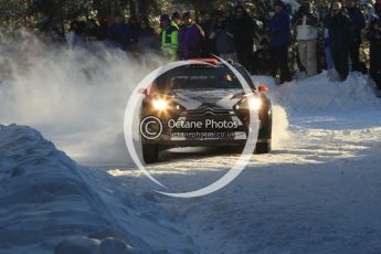 ©  North One Sport Limited 2011/Octane Photographic. 2011 WRC Sweden SS5 Vargassen lI, Friday 11th February 2011, Kimi Raikkonen/Kaj Lindstrom, Citroen DS3 WRC. Digital ref : 0141LW7D8786